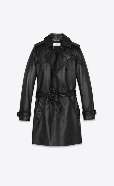 lambskin trench coat